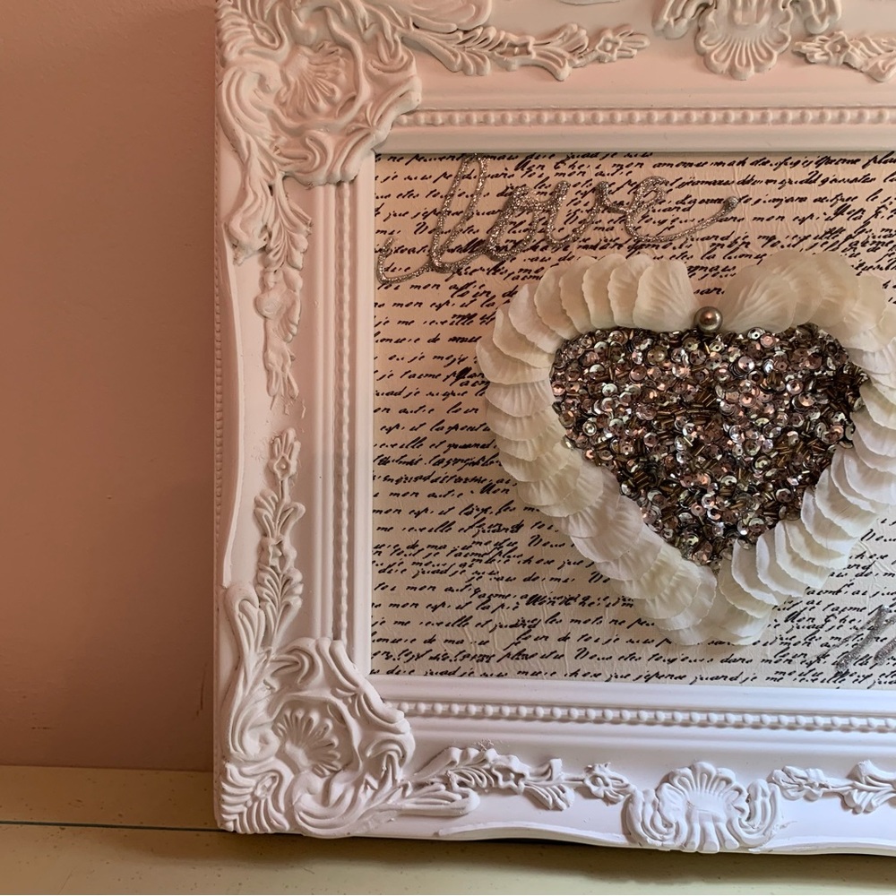 HANDMADE Mixed Media Artwork Framed